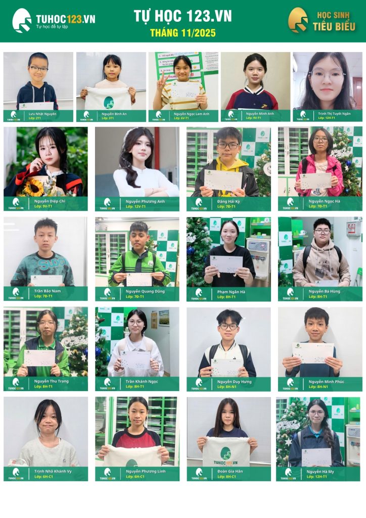 Vinh danh học sinh tiêu biểu tháng 11